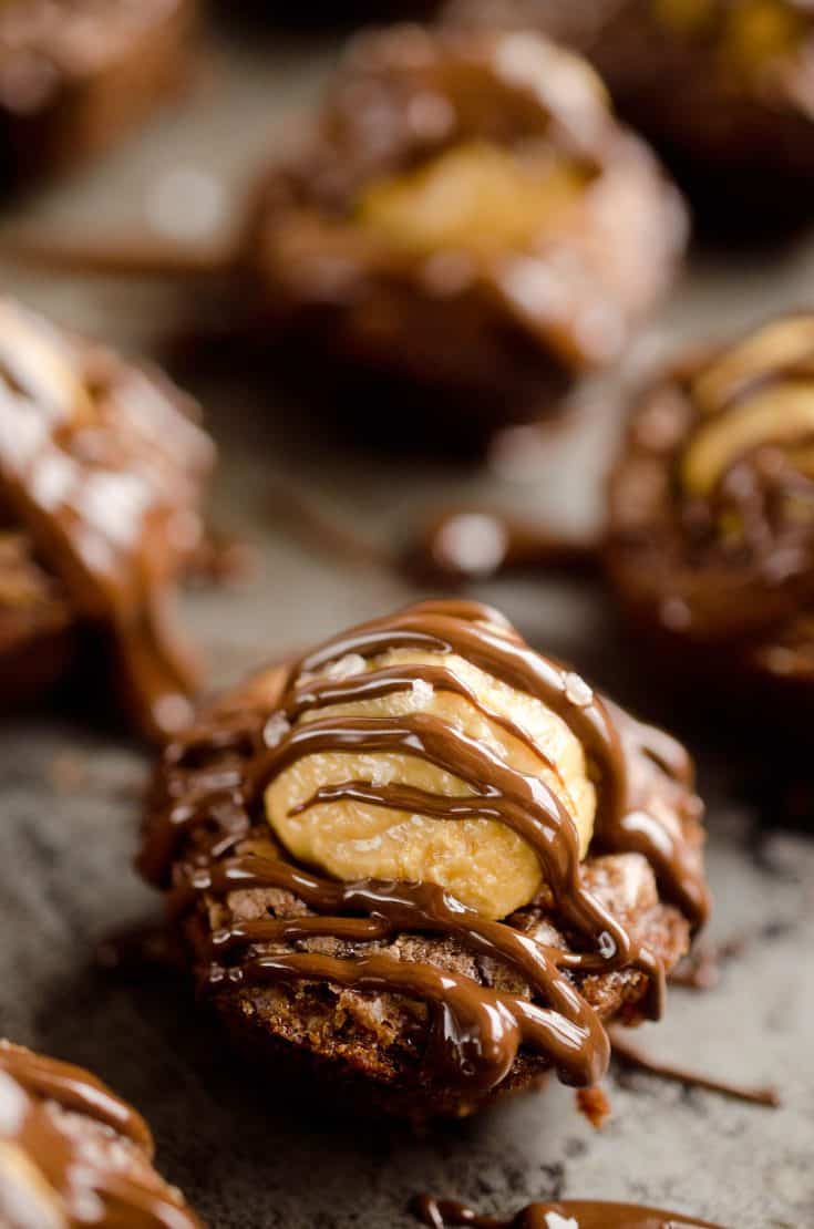 Peanut Butter Buckeye Brownie Cups Mini Dessert Recipe