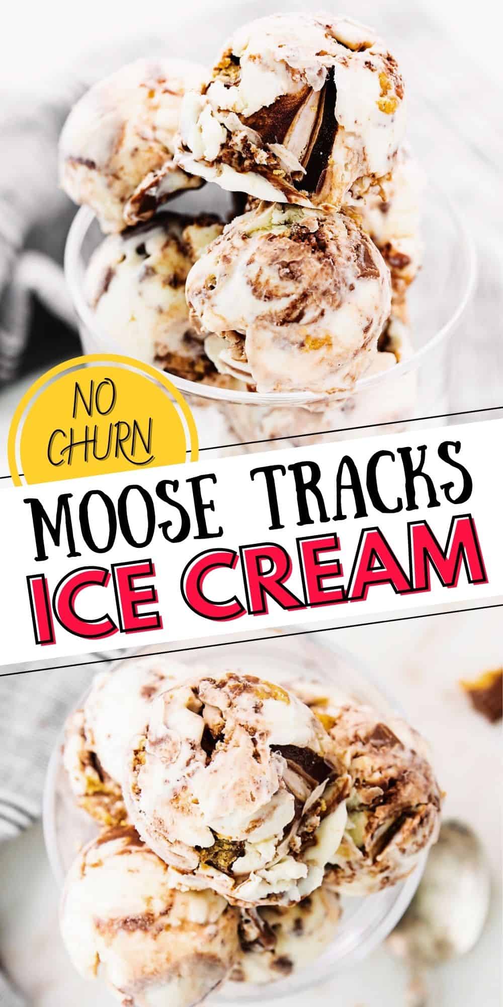 Moose Tracks No Churn Ice Cream Homemade Ice Cream Recipes