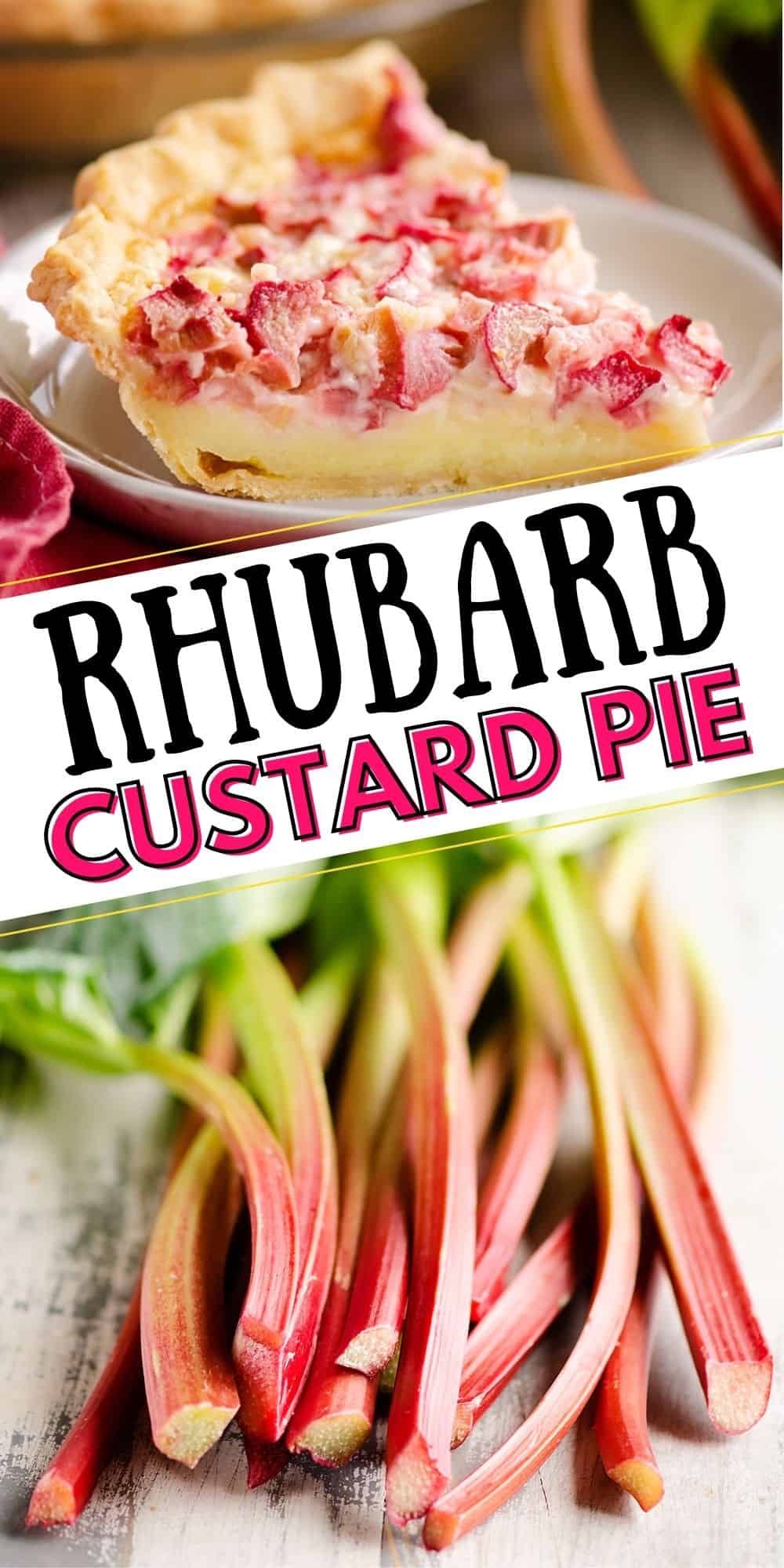 Rhubarb Custard Pie