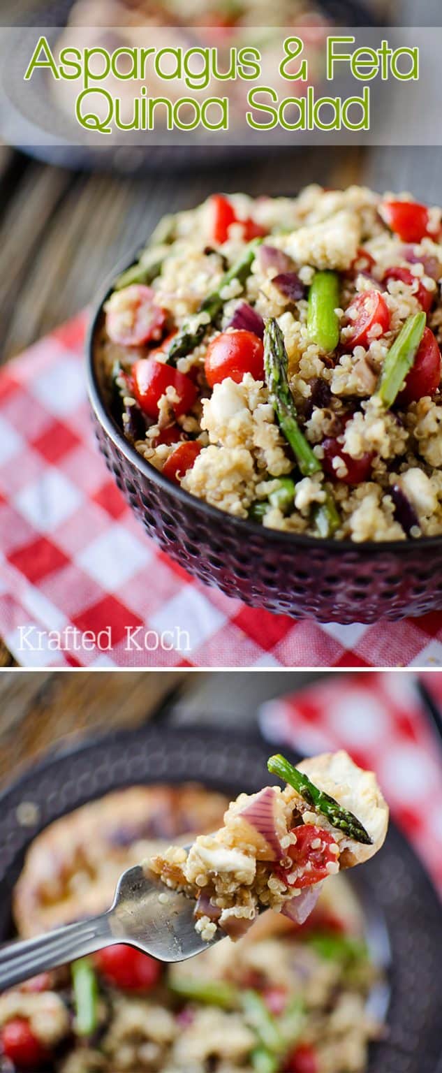 Asparagus & Feta Quinoa Salad