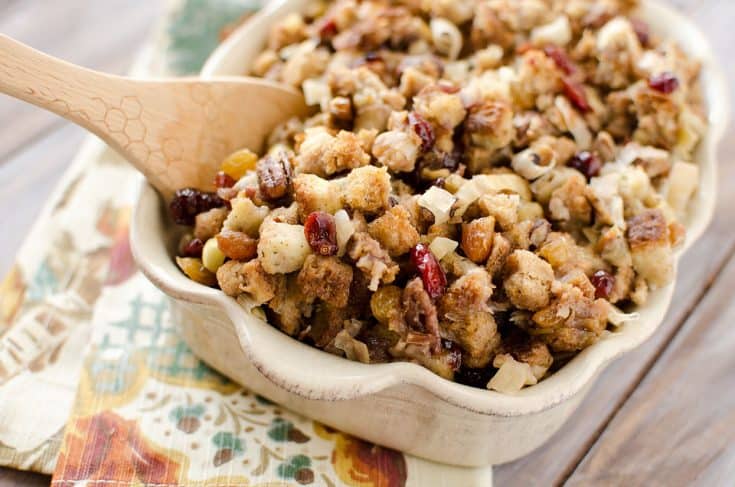 Crock Pot Cranberry Pecan Stuffing