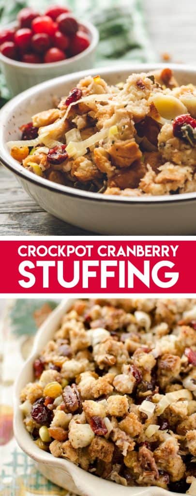 Crock Pot Cranberry Pecan Stuffing