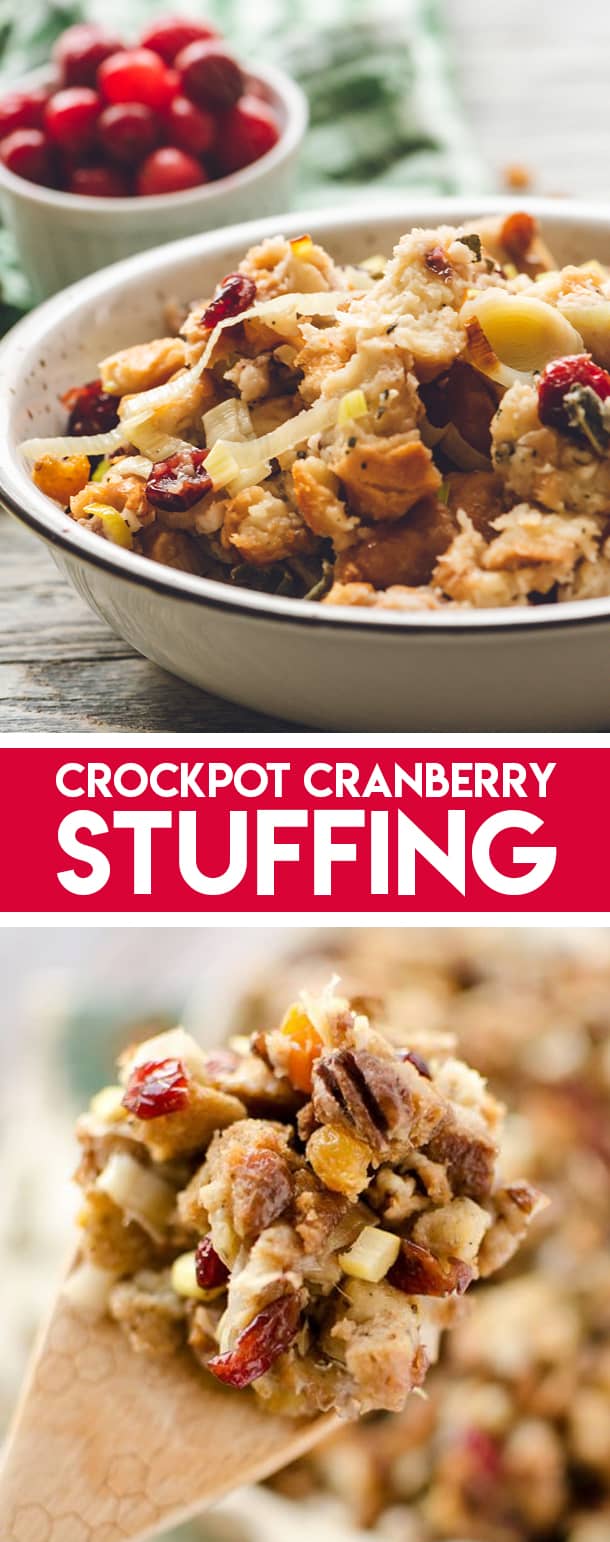 Crock Pot Cranberry Pecan Stuffing