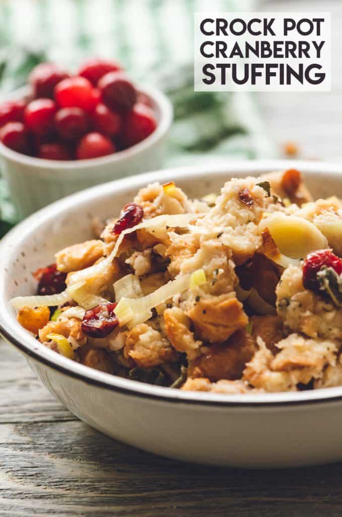 Crock Pot Cranberry Pecan Stuffing