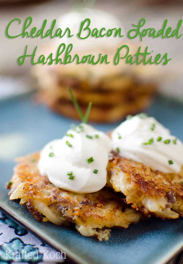 Cheesy Hash Brown Patties - Blue Cheese Bungalow