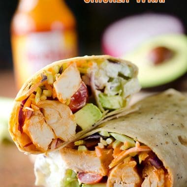 Healthy Buffalo Chicken Wrap