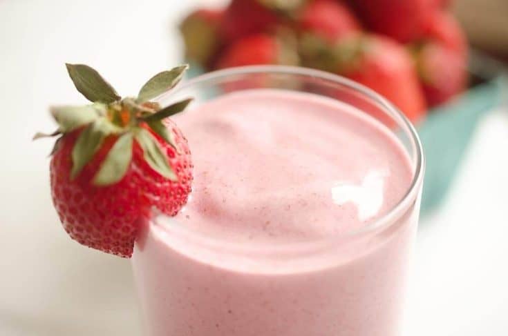 Coconut Strawberry Protein Smoothie - Fresh & Healthy