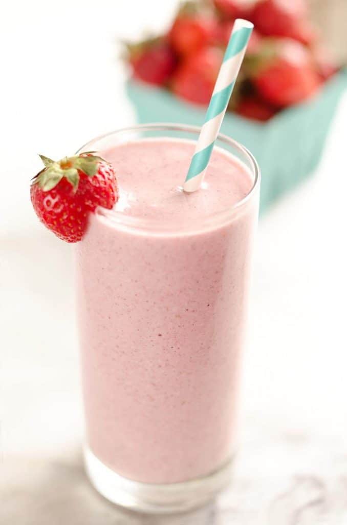 Coconut Strawberry Protein Smoothie - Fresh & Healthy