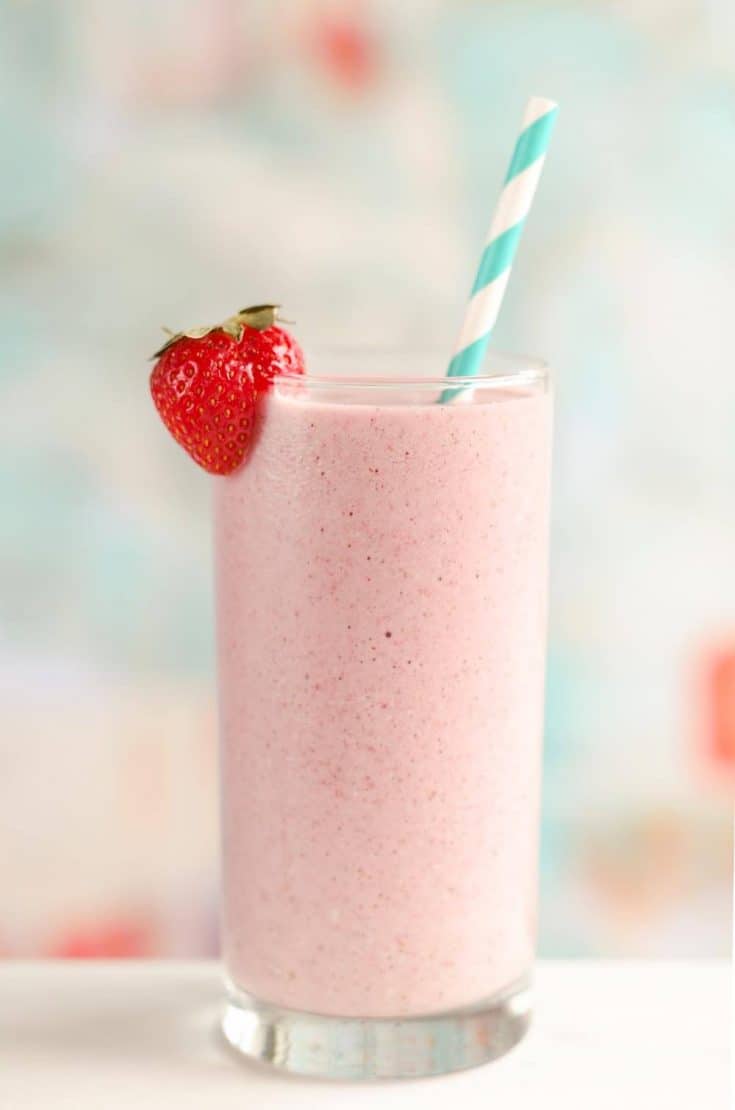 Coconut Strawberry Protein Smoothie - Fresh & Healthy