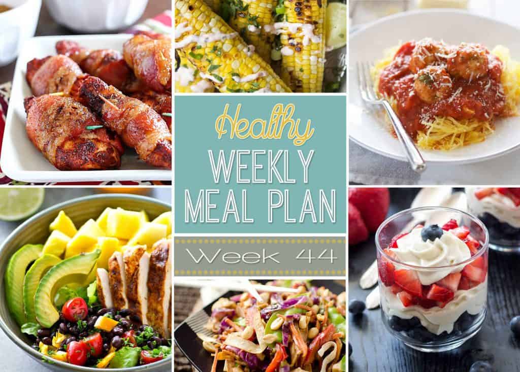 Healthy Weekly Meal Plan #44