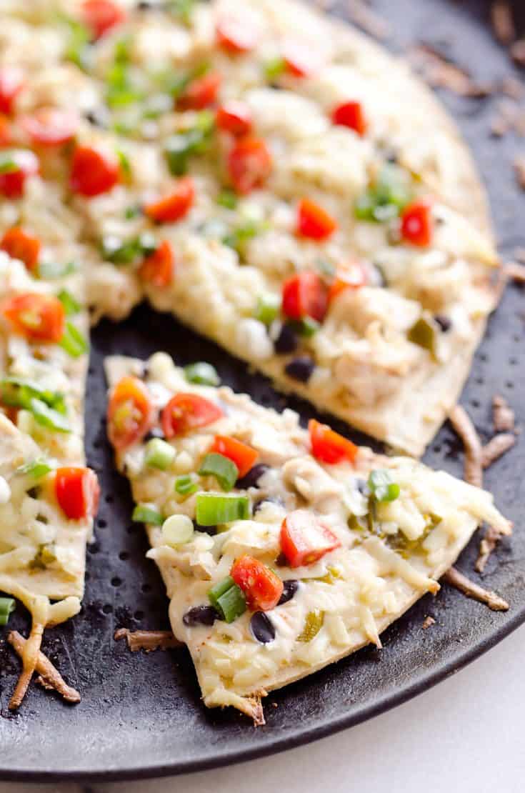 Light & Spicy Southwest Chicken Pizza - Easy 20 Minute Recipe