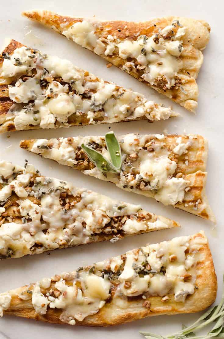 Grilled Honey Goat Cheese Pizza