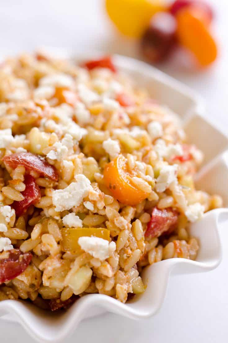 Sundried Tomato Feta Orzo Salad 15 Minute Side Dish 