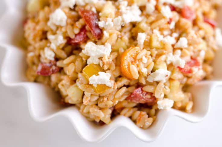 Sundried Tomato Feta Orzo Salad - 15 Minute Side Dish