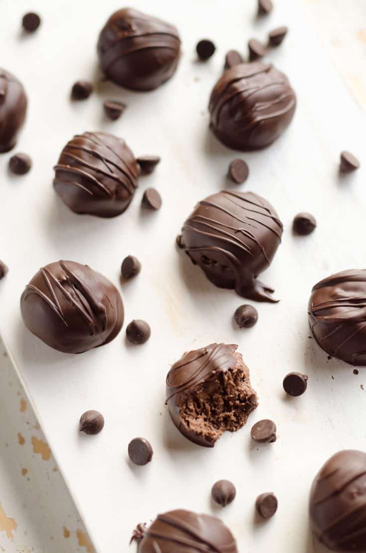 Protein Dark Chocolate Truffles