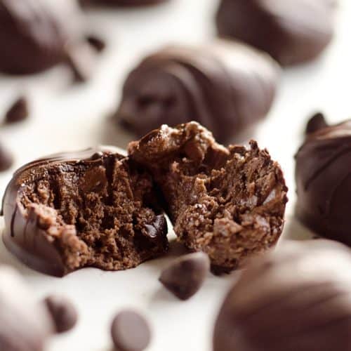 Protein Dark Chocolate Truffles