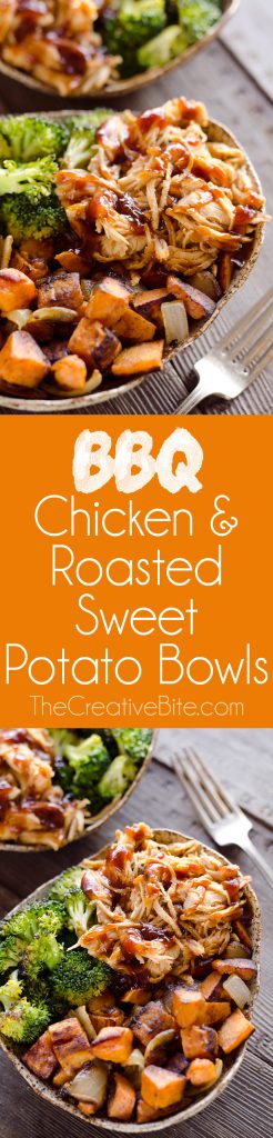 Bbq Chicken Roasted Sweet Potato Bowls Easy Meal Prep