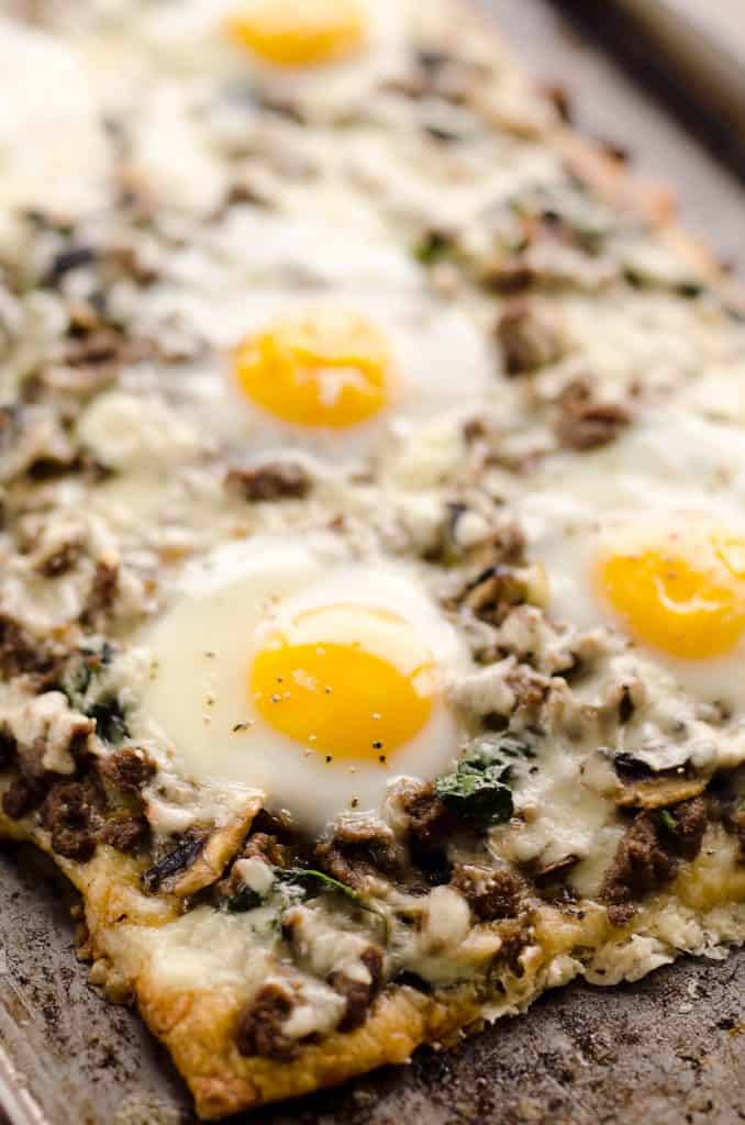 Turkey Sausage Breakfast Pizza