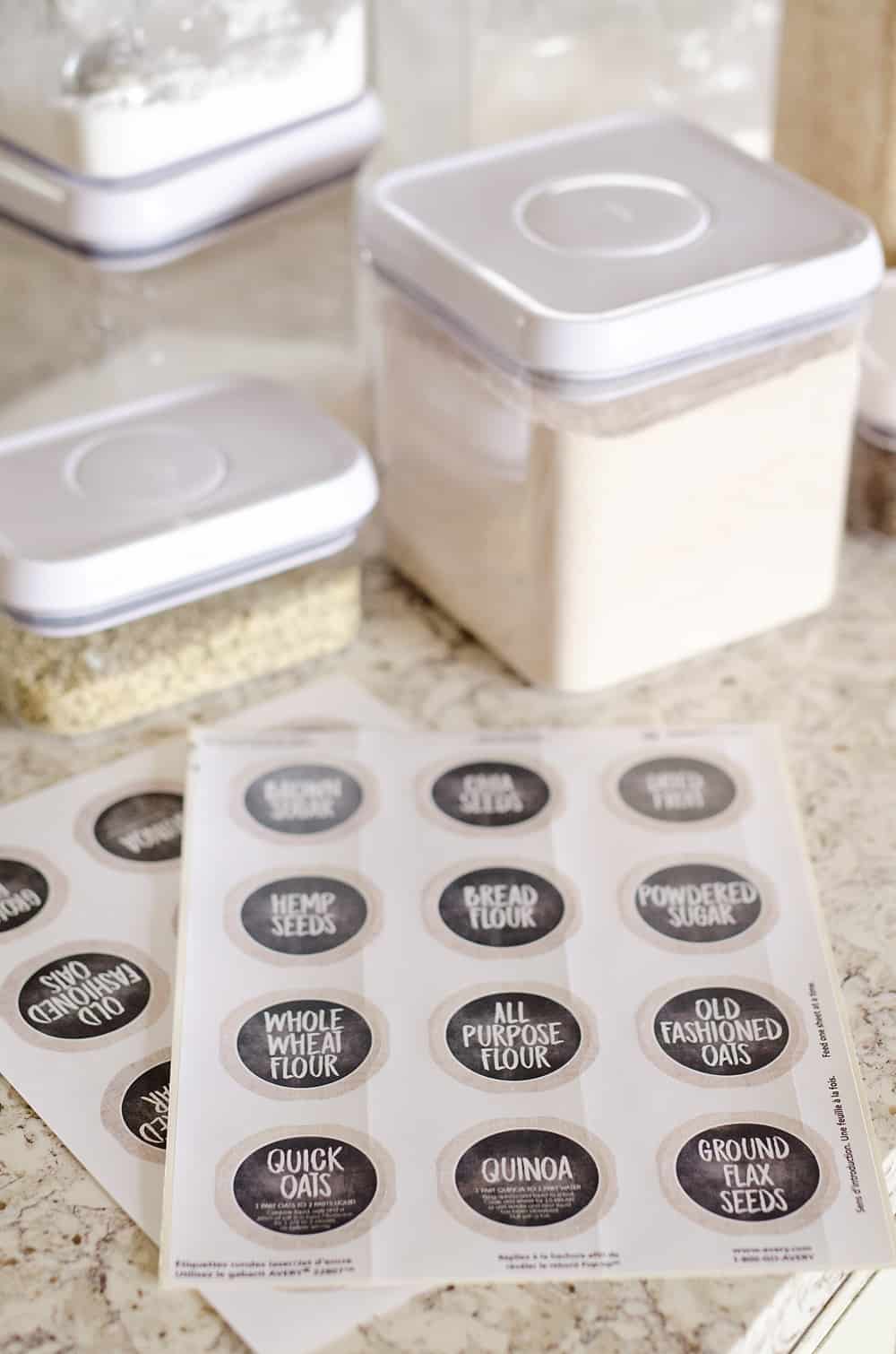 kitchen pantry organization free printable labels