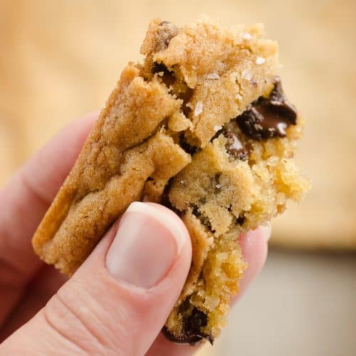 Salted Chocolate Chip Cookie Bars - 20 Minute Recipe