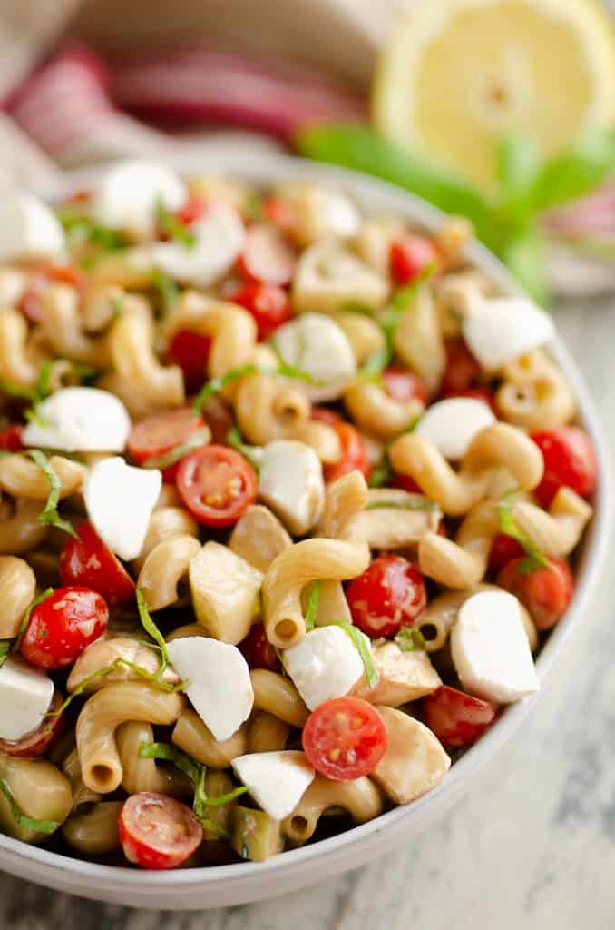 Balsamic Caprese Pasta Salad