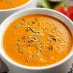 Pressure Cooker Creamy Garden Tomato Soup - Instant Pot Recipe