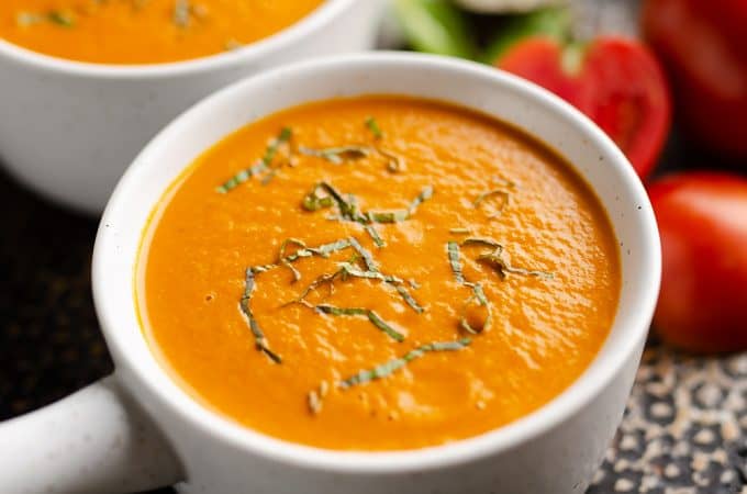 Pressure Cooker Creamy Garden Tomato Soup - Instant Pot Recipe