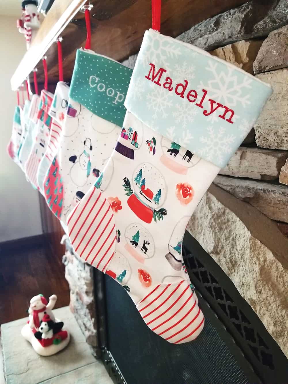 How to Sew a Mini Christmas Stocking + FREE Pattern and Tutorial