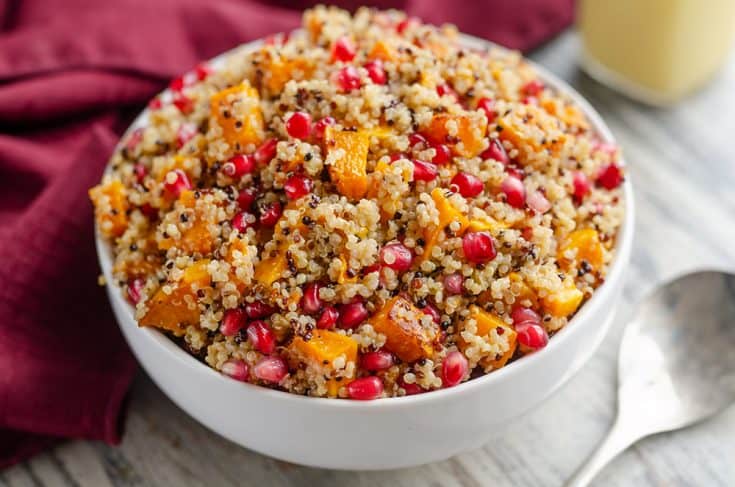 Pomegranate Squash Quinoa Salad