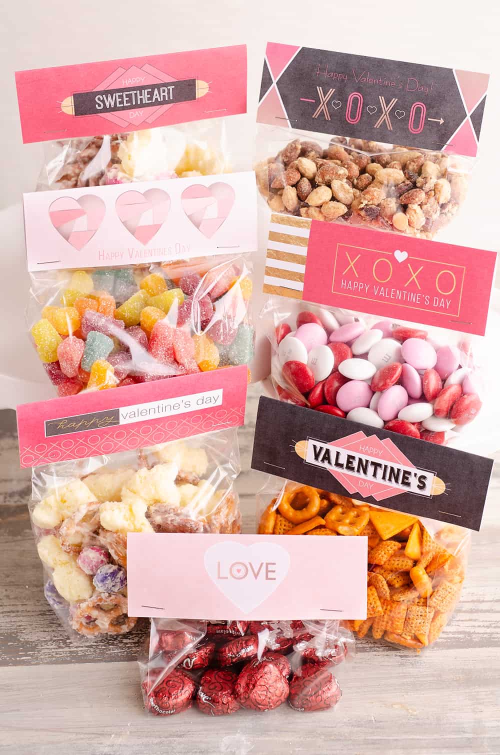 Free Printable Valentine Treat Bag Toppers Easy DIY Gift Idea
