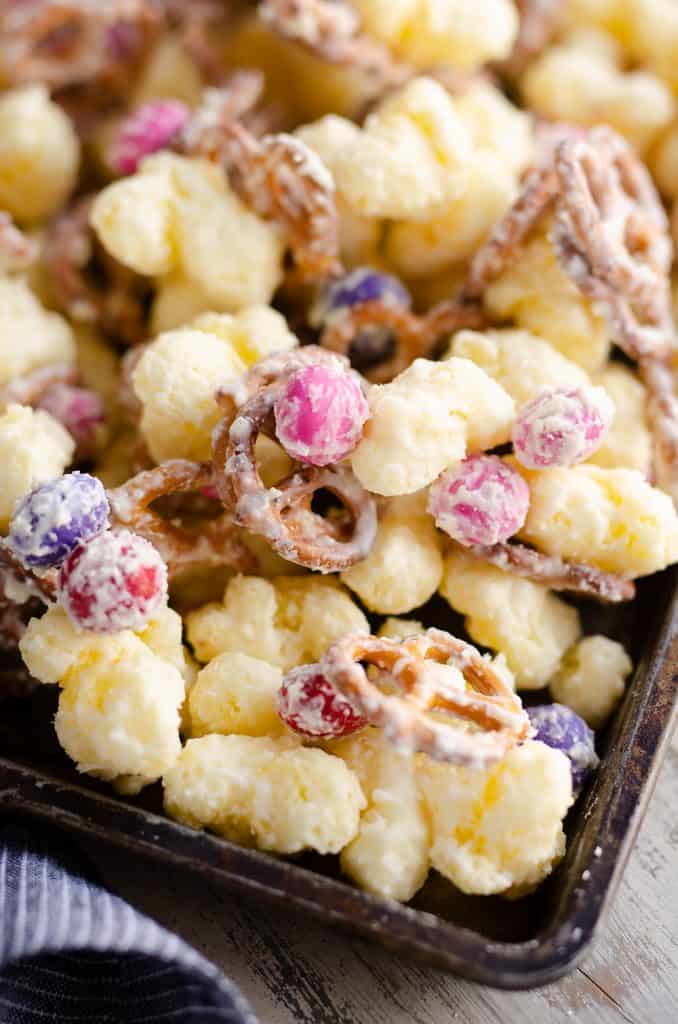 Sweet and Salty Puffcorn Snack Mix - 15 Minute Recipe