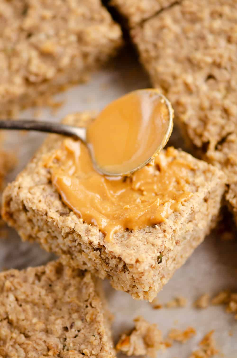 Kids No Sugar Peanut Butter Banana Oatmeal Bars BLW Recipe