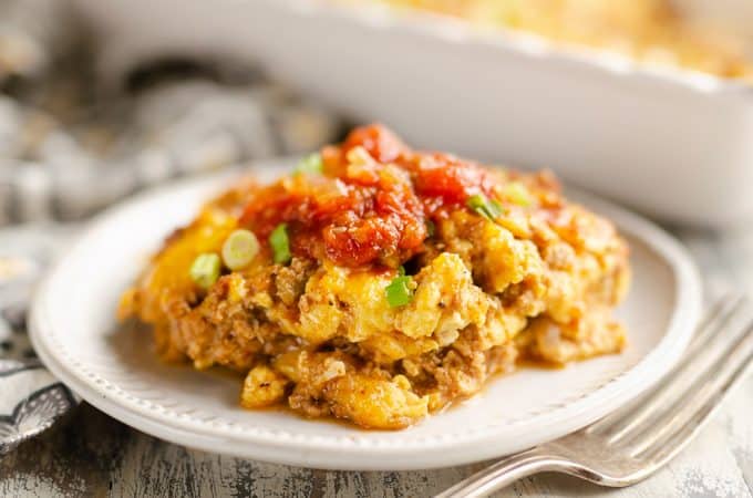 Light Mexican Breakfast Casserole - Low Carb Brunch Recipe