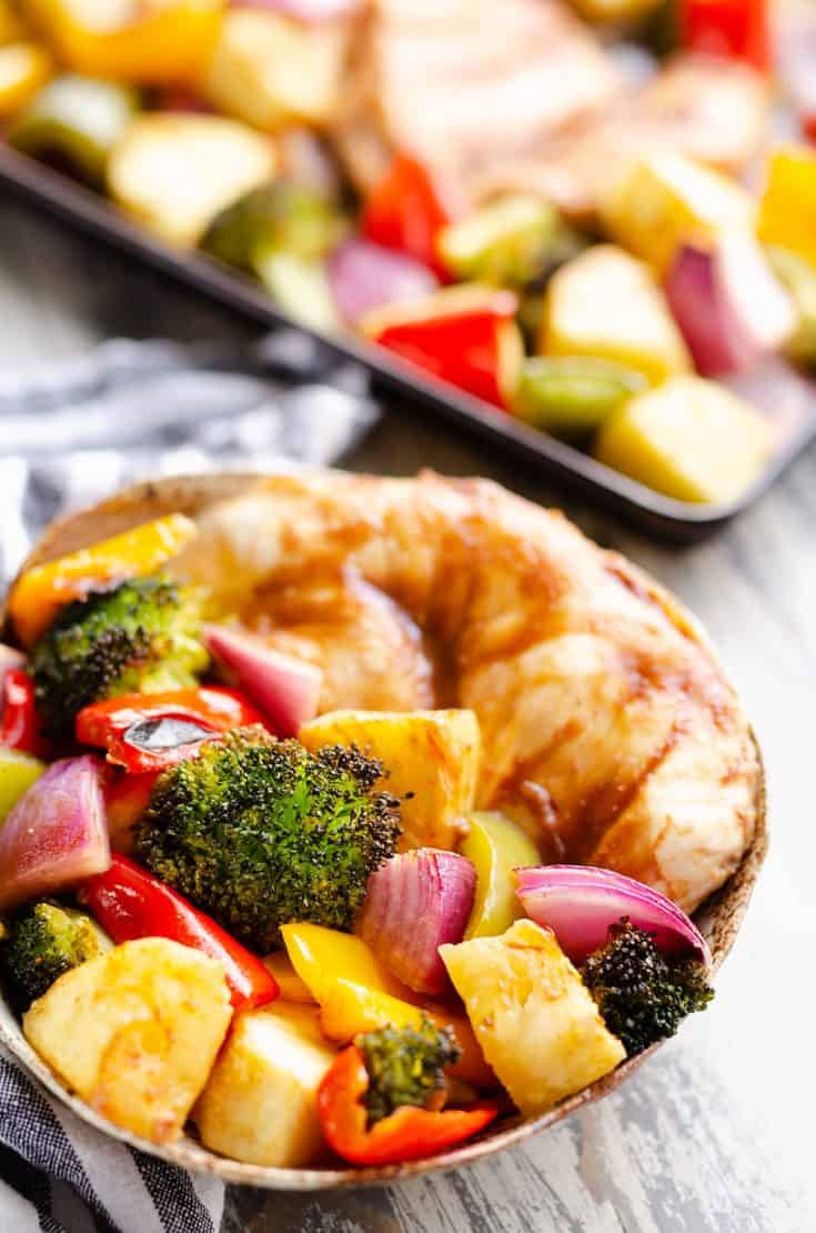 Pineapple Teriyaki Chicken Sheet Pan Recipe - Healthy Meal Prep
