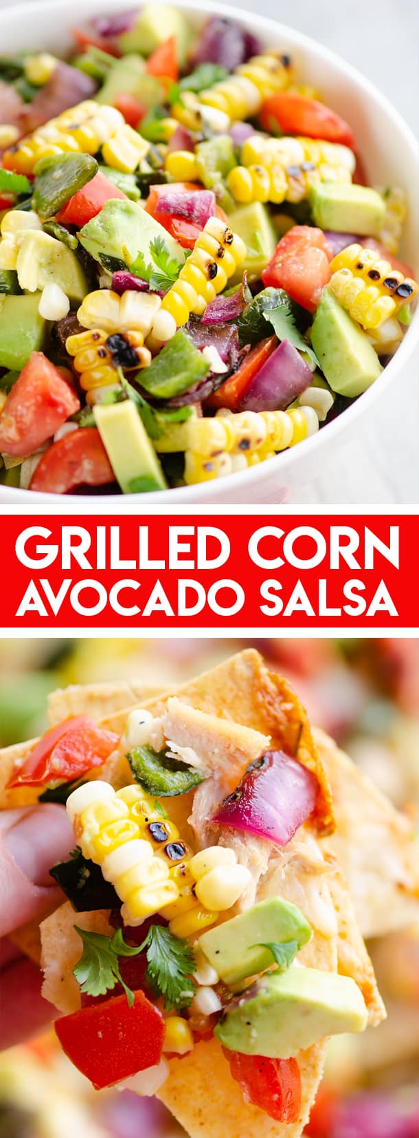 Grilled Corn Avocado Salad