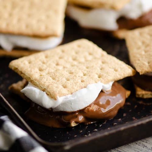 Peanut Butter Cup S'mores In The Oven