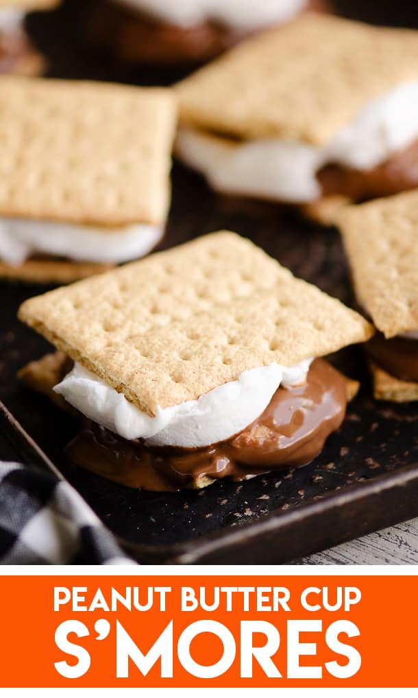 Peanut Butter Cup S'mores In The Oven