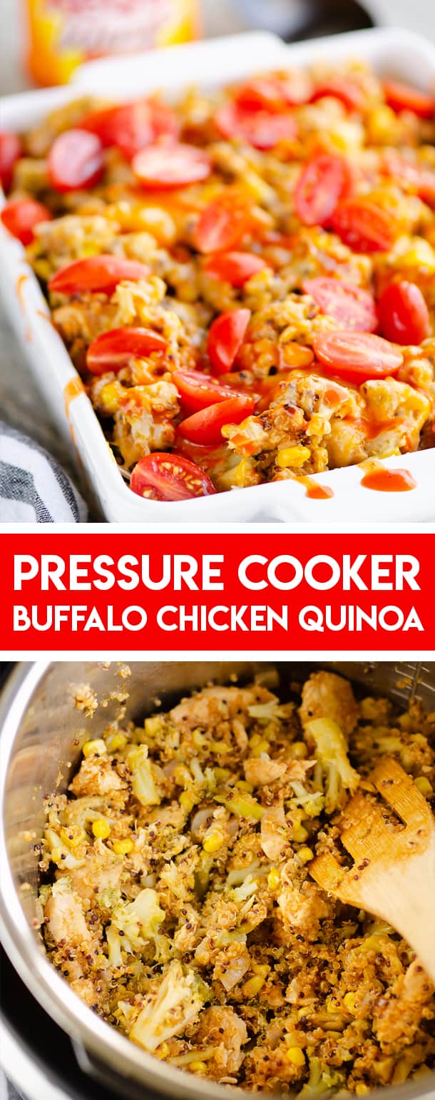 Pressure Cooker Buffalo Chicken Quinoa