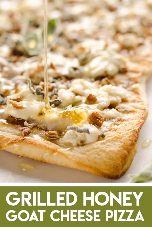 Grilled Honey Goat Cheese Pizza