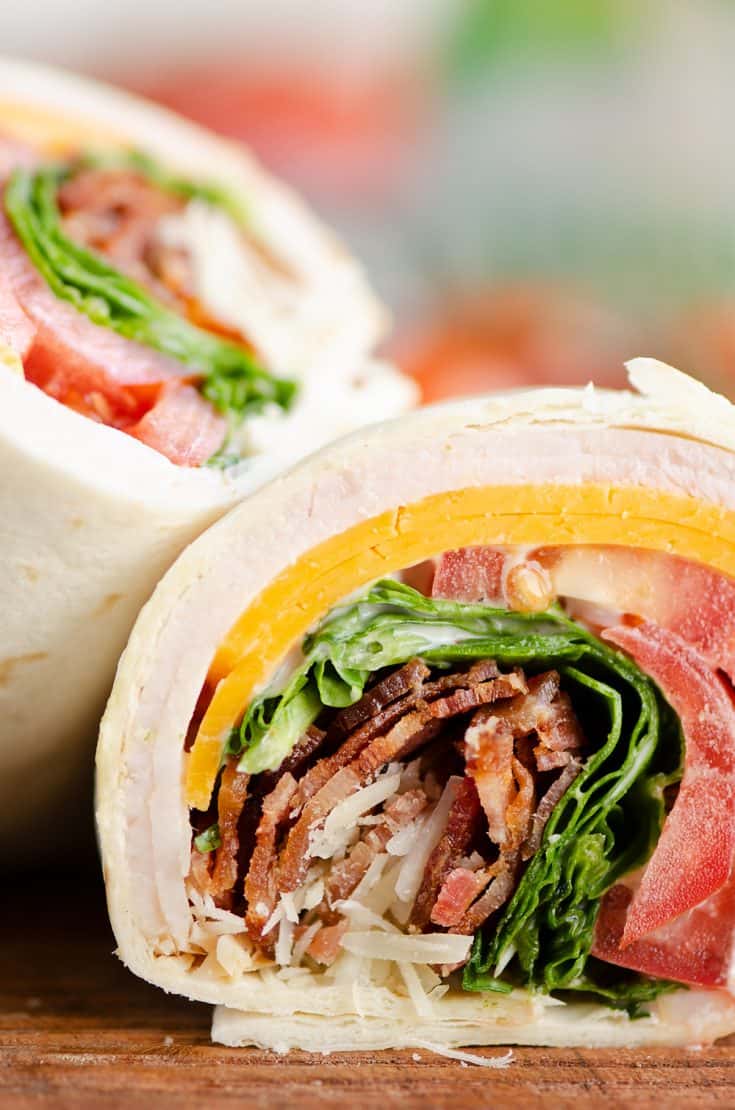 Turkey Bacon Parmesan Ranch Wrap