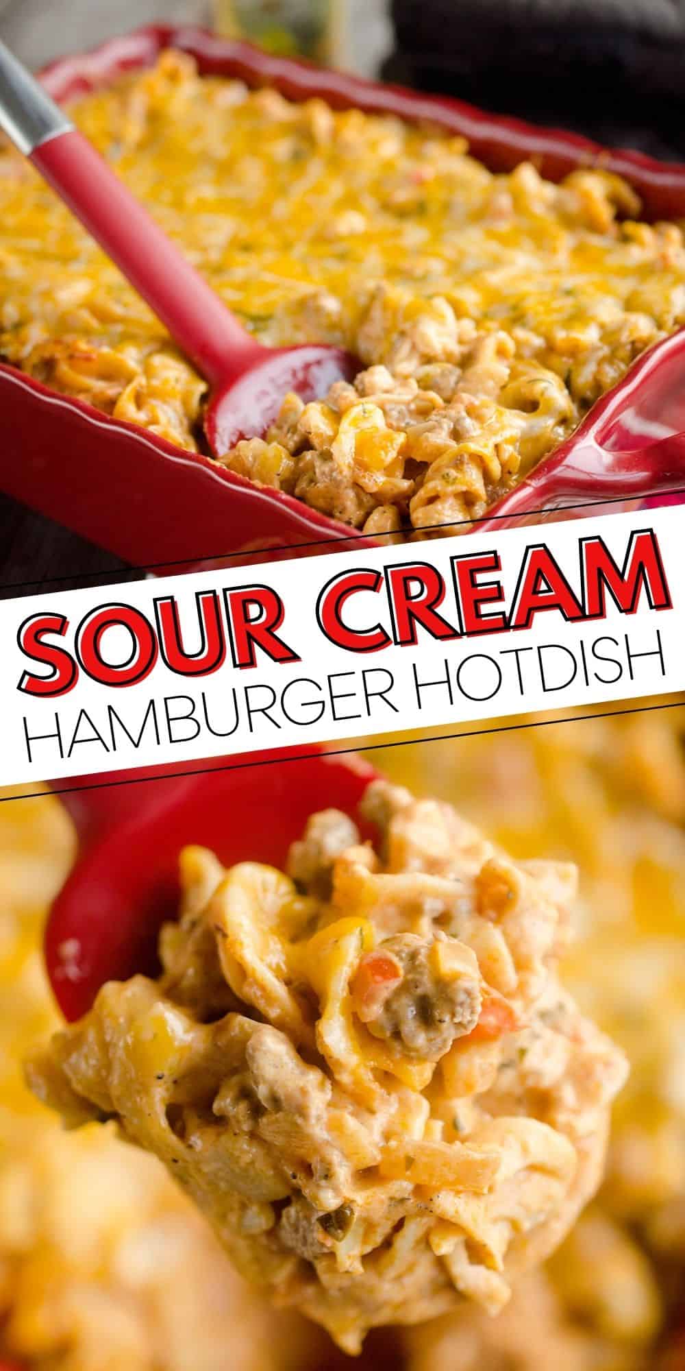 Cheesy Sour Cream Hamburger Hotdish