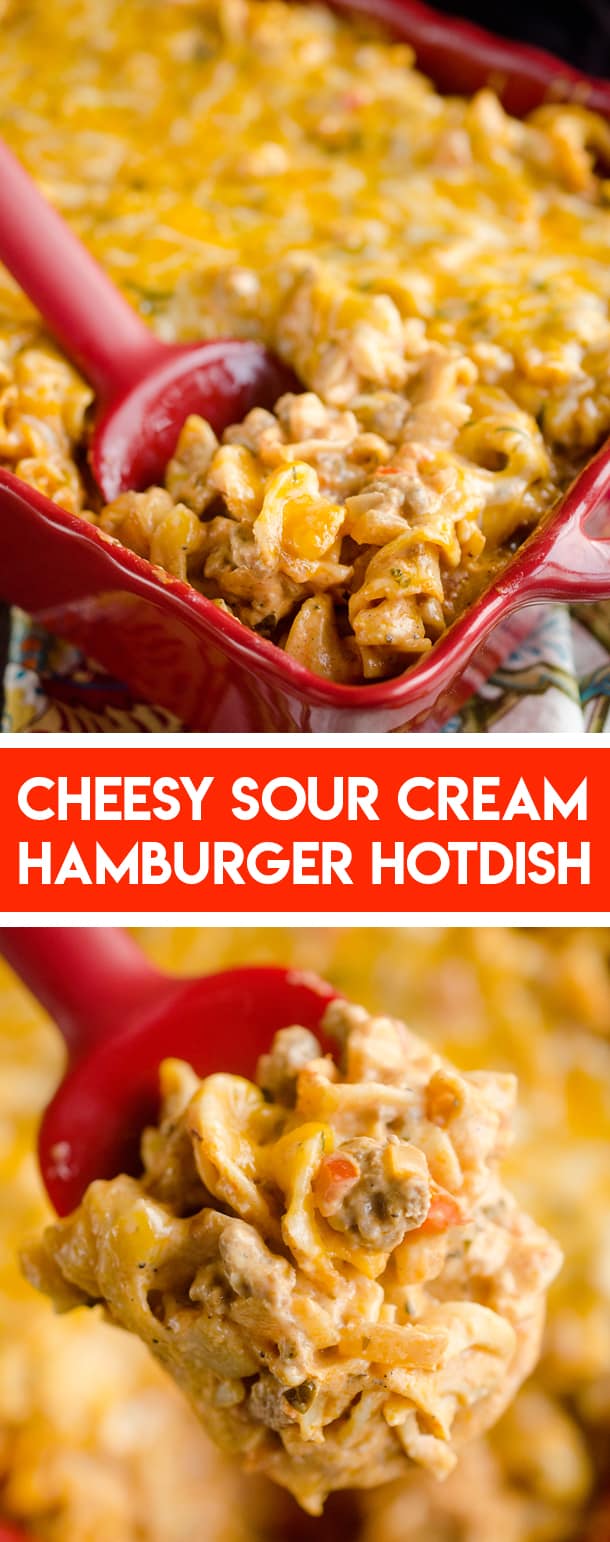 Cheesy Sour Cream Hamburger Hotdish