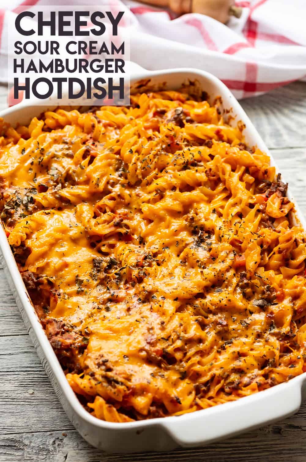 Cheesy Sour Cream Hamburger Hotdish