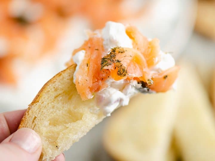 Hot Smoked Salmon Cream Cheese Dip - Project Meal Plan