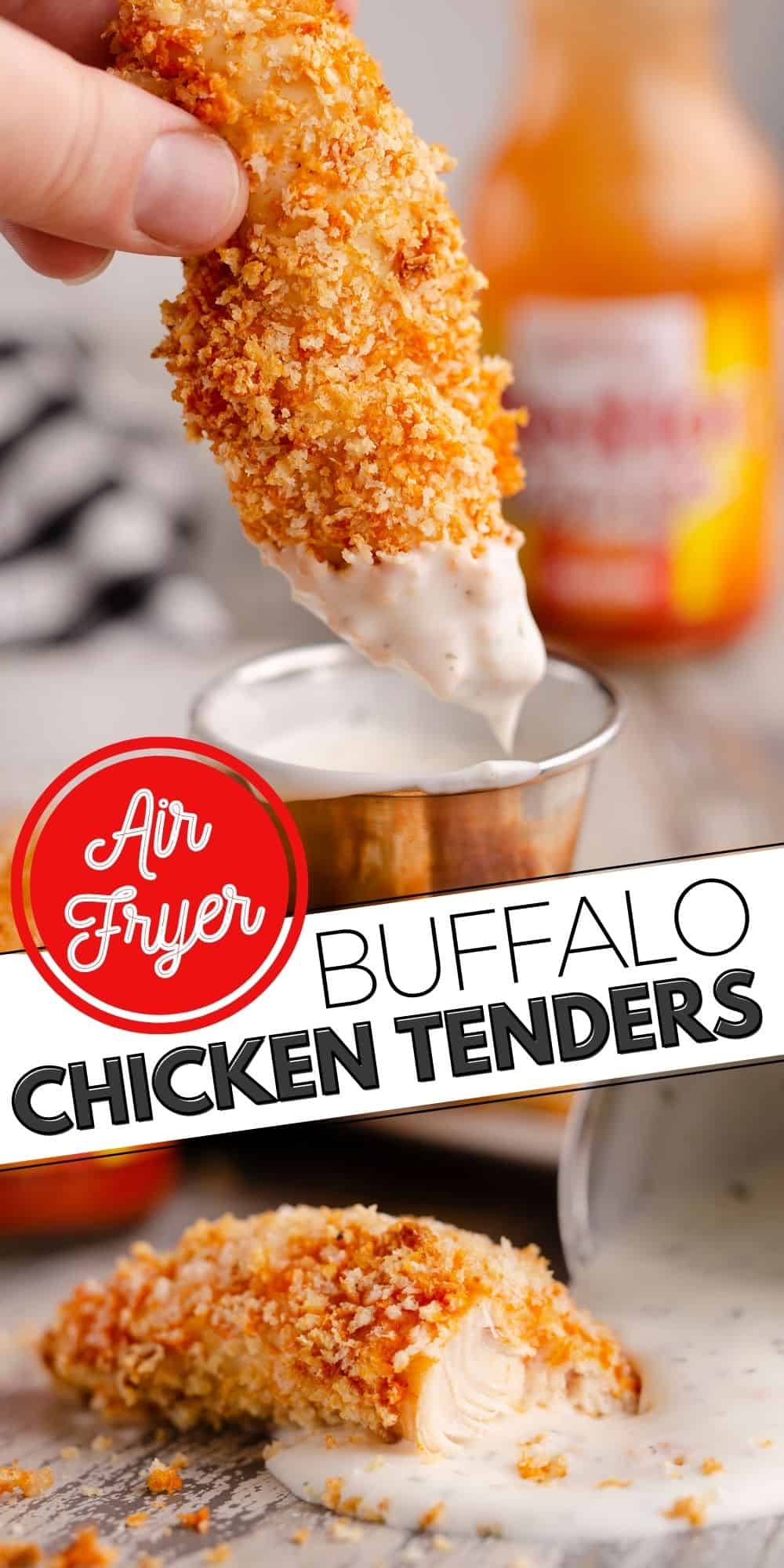 Air Fryer Buffalo Chicken Tenders - Healthy Airfryer Recipe