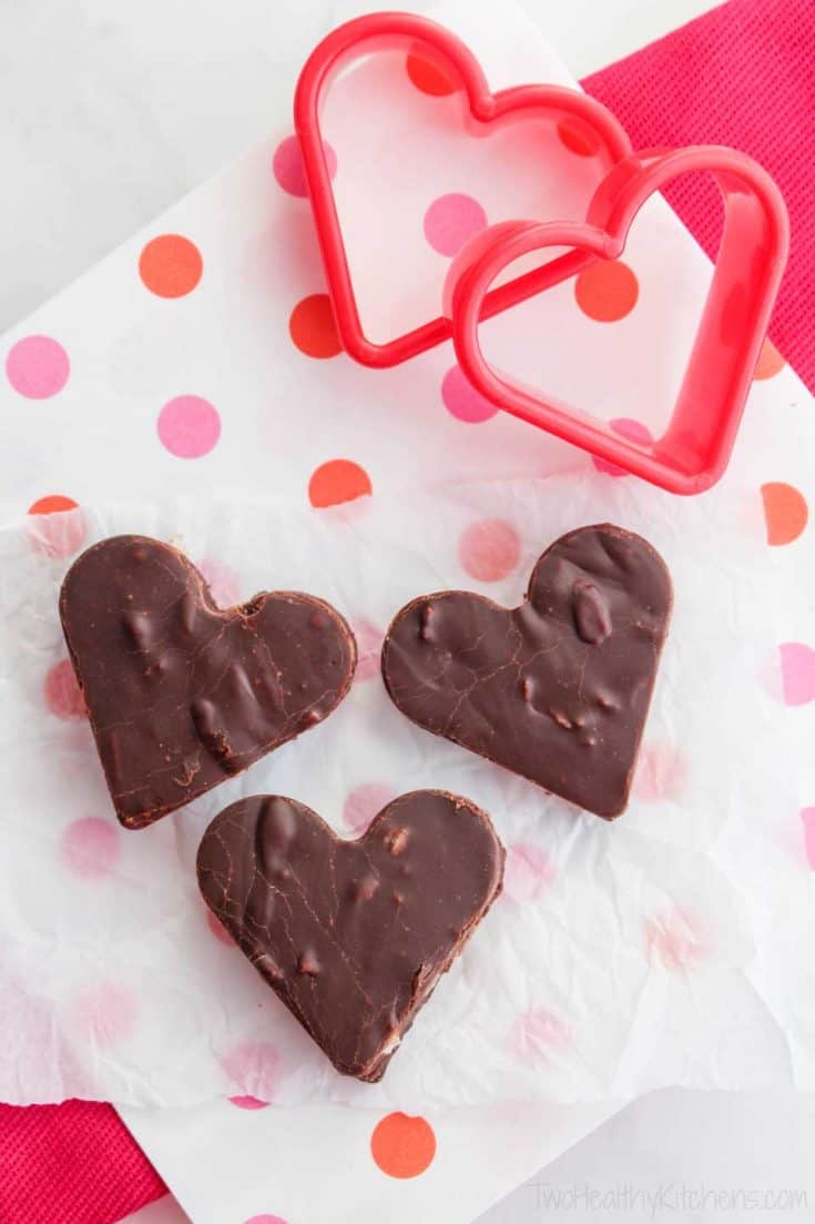 Dark Chocolate Toasted Almond and Coconut Hearts