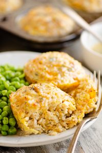 Buttery Tuna Rice Muffins