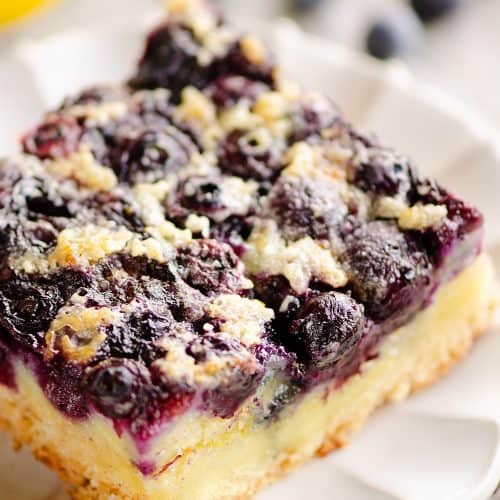 Blueberry Lemon Custard Bars