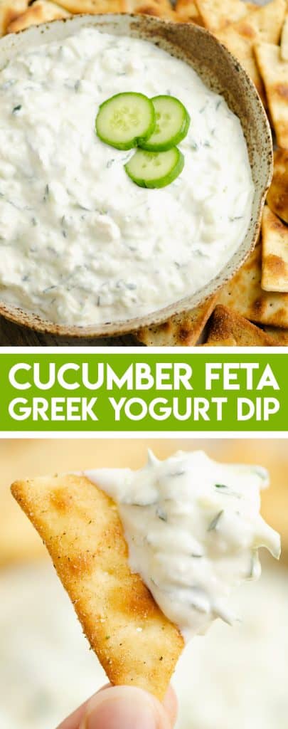 Cucumber Feta Greek Yogurt Dip