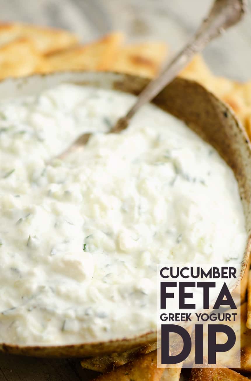 Cucumber Feta Greek Yogurt Dip